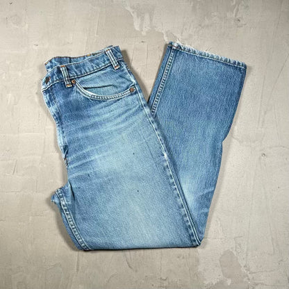 1990s Levi Orange Tab Blue Denim Jeans Size 33 USED v20426