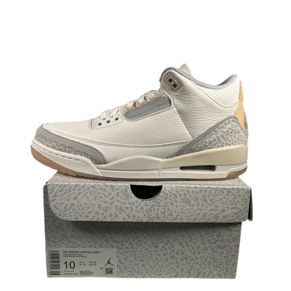 Jordan 3 Craft Ivory (2024) Size 10 NEW s18770