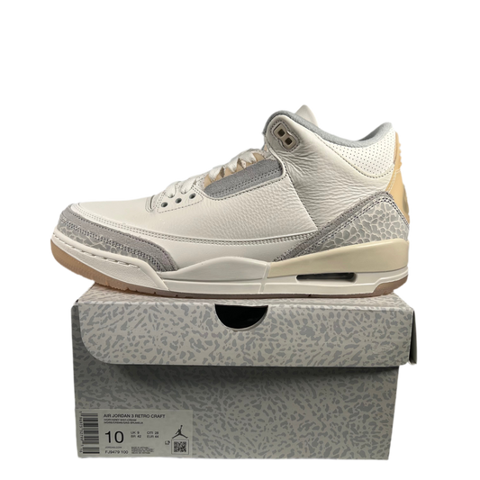 Jordan 3 Craft Ivory (2024) Size 10 NEW s18770