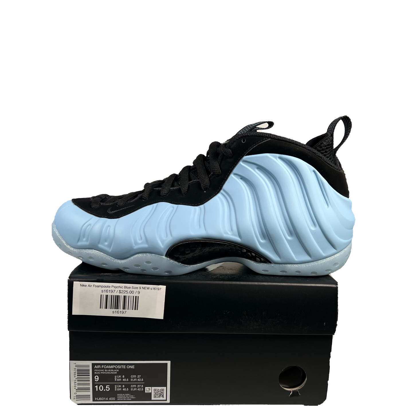 Nike Air Foamposite Psychic Blue Size 9 NEW s16197