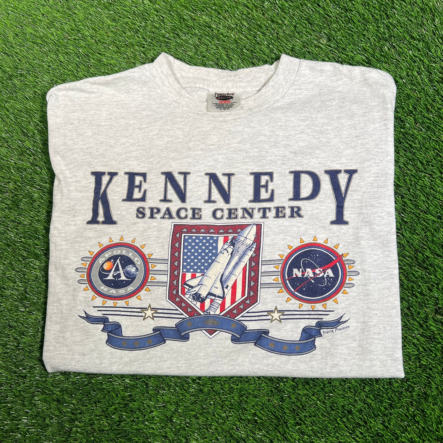 1990s Kennedy Space Center Nasa Grey Tee Size XL USED v18179