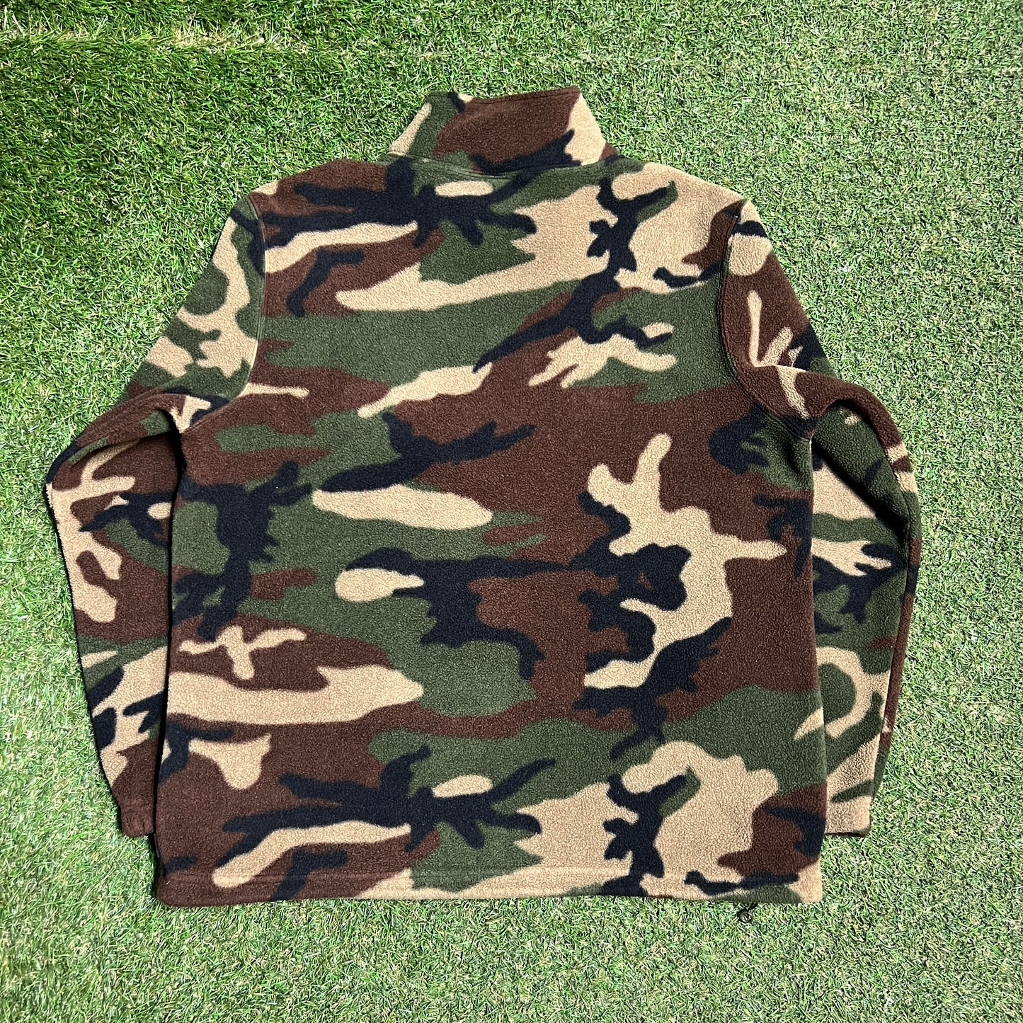 Supreme PolarTec Mock Neck Camo Fleece Size Medium USED x13718