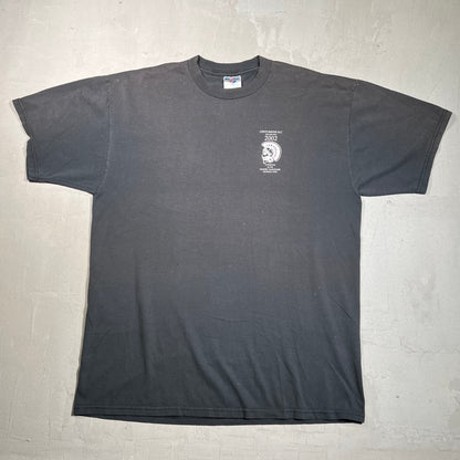 2002 Centurions Motorcycle Club Black Tee Size XL USED v19445