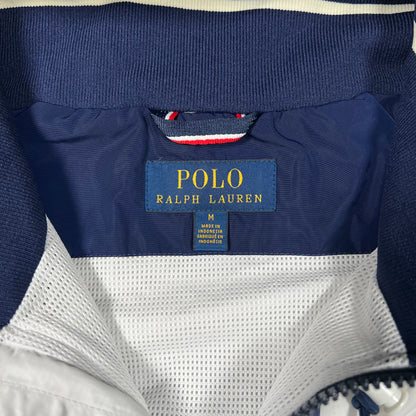 Y2K Polo Ralph Lauren "USA" White Anorak Jacket SIze Medium USED v19032