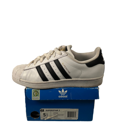 Adidas Superstar White Size 5.5 USED s17323