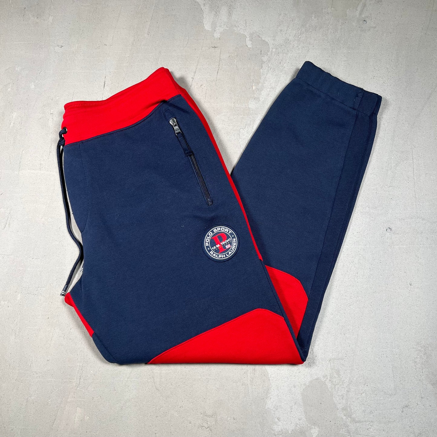 Polo Sport Ralph Lauren Navy/Red Track Pants Size Small USED v19035
