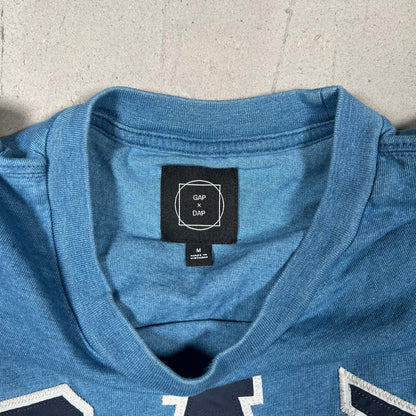 Gap Dapper Dan "Dap" Blue Logo Tee Size Medium USED x17306