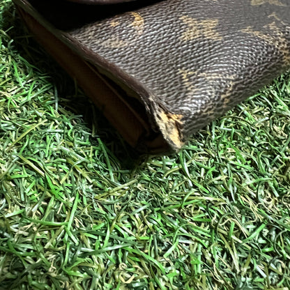 1990s Louis Vuitton Monogram Long Brown Wallet USED x14065