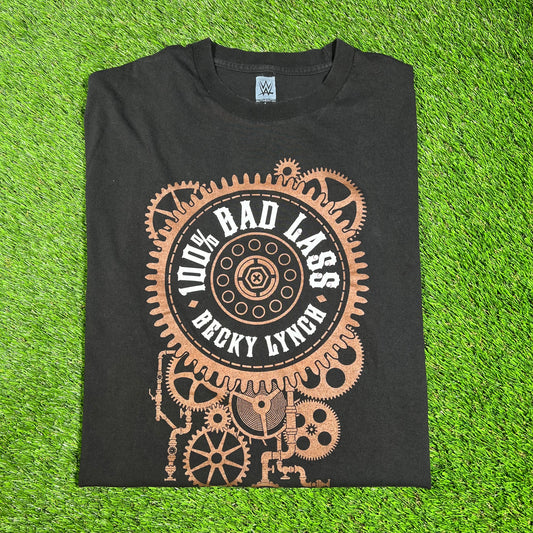 Becky Lynch Black WWE Tee Size Large USED v16663