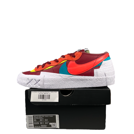 Nike Blazer Low Sacai Kaws Red Size 11 NEW s172878