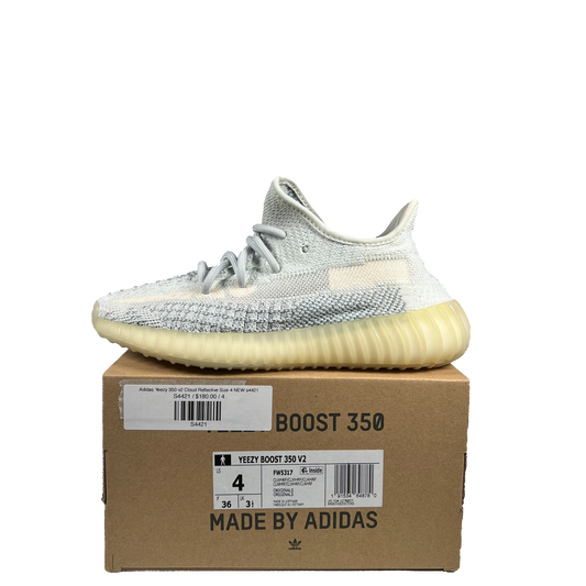 Adidas Yeezy 350 v2 Cloud Reflective Size 4 NEW s4421