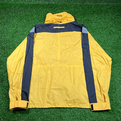 1990s Polo Sport Yellow Tech Jacket Size Large USED v18246