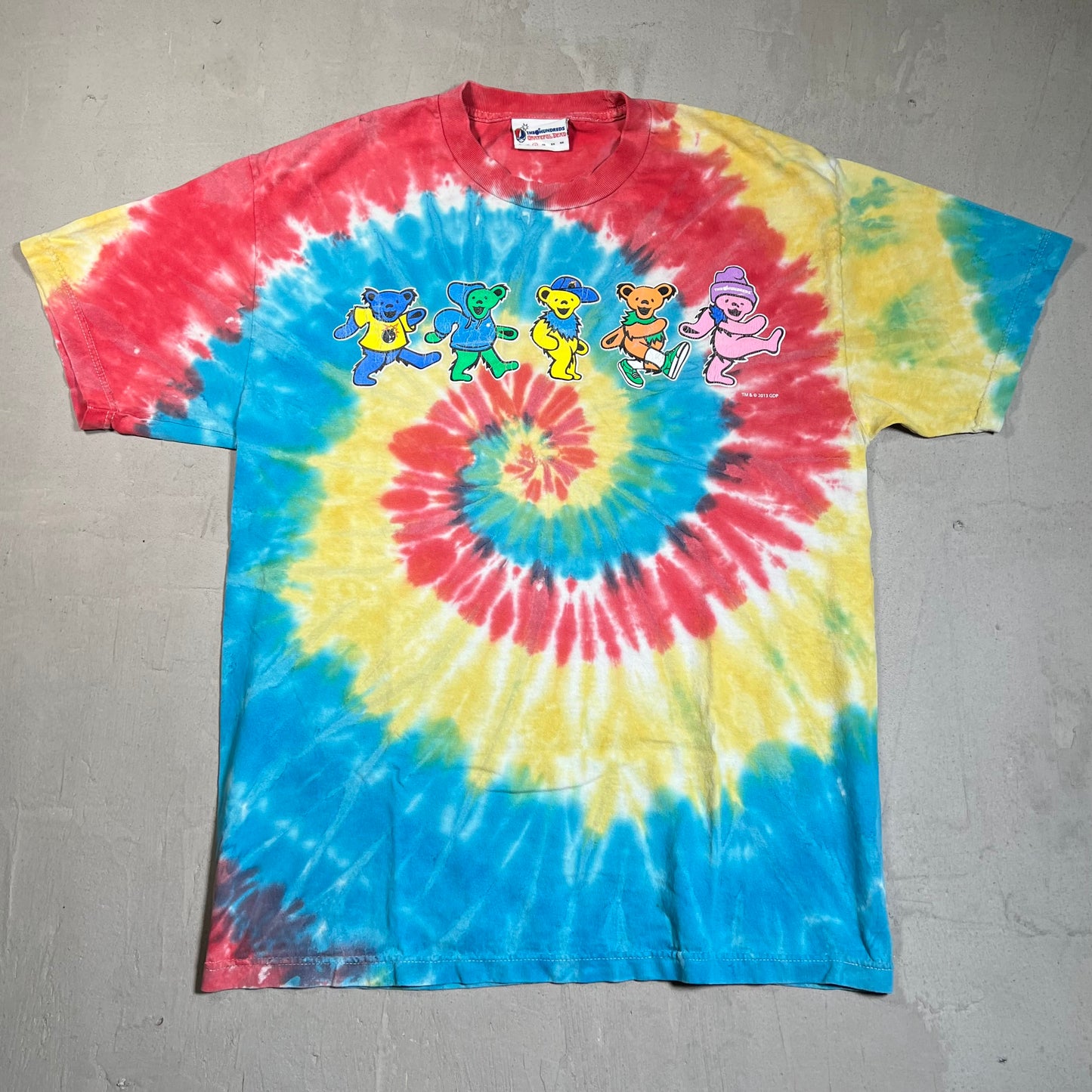 The Hundreds Grateful Dead Tie Dye Tee Size Large USED v19582