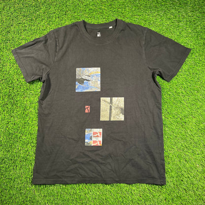 Poeticcollective Black Art Portrait Tee Size Large USED x16517