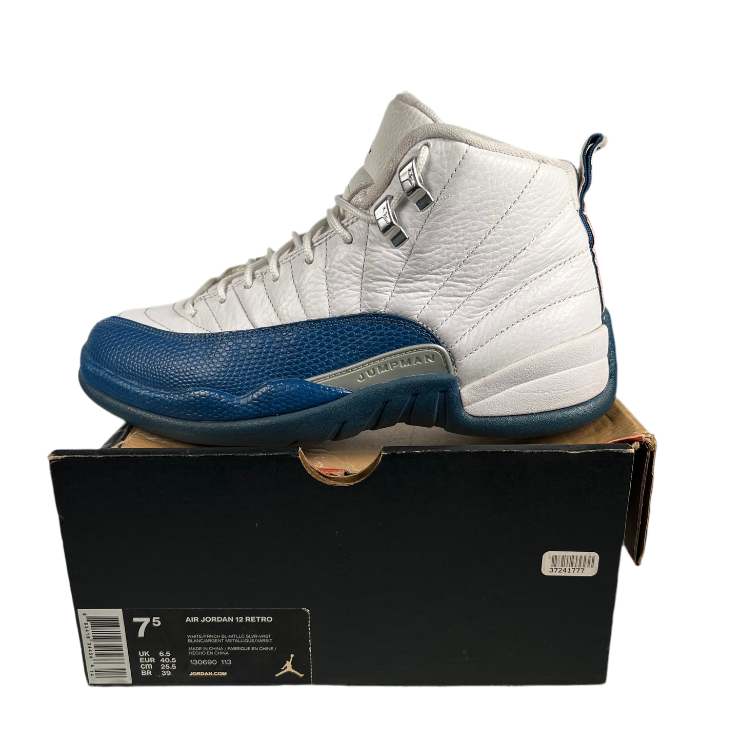 Jordan 12 French Blue (2016) Size 7.5 USED s17489