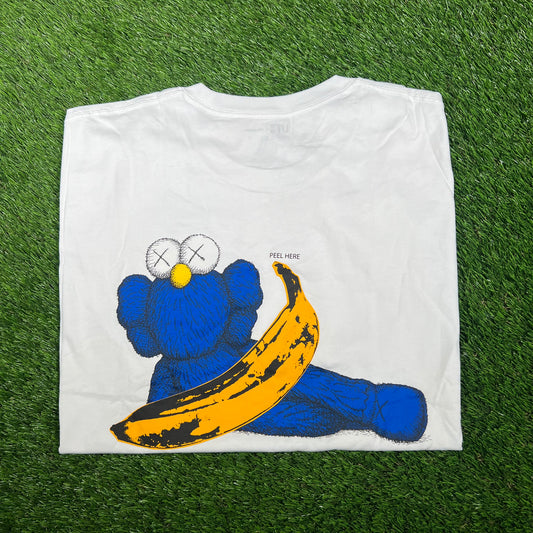 Uniqlo Kaws x Andy Warhol Sesame Street White Tee Size XXL NEW v17308