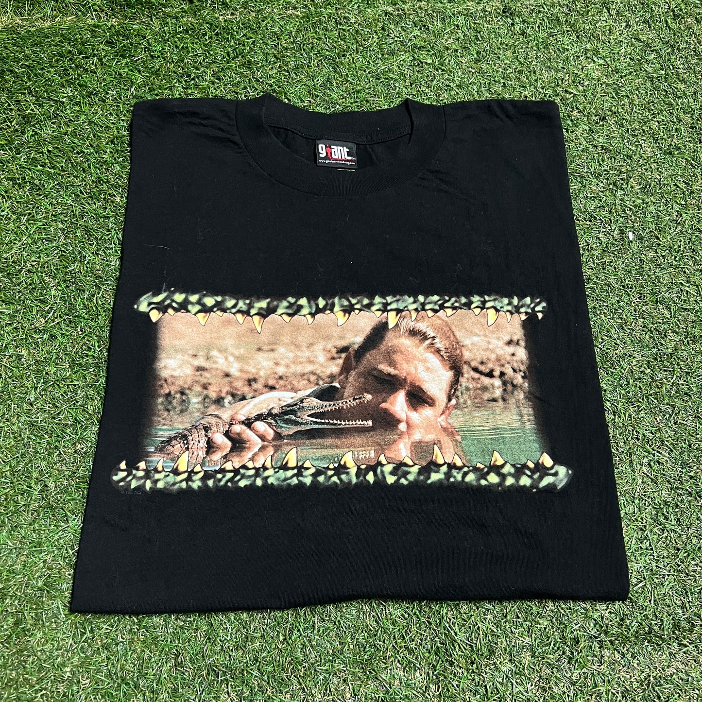 1999 The Crocodile Hunter Steve Irwin Black Tee Size XL USED v16062