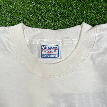 2002 Bruce Springsteen E St Band Rap Style White Tee Size Large USED v18128