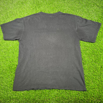 Y2K Freddy Vs Jason Black Tee Size Medium USED v16945
