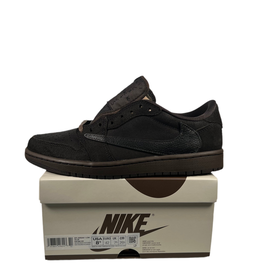 Jordan 1 Low Travis Scott Velvet Brown (2024) Size 8.5 NEW s18655