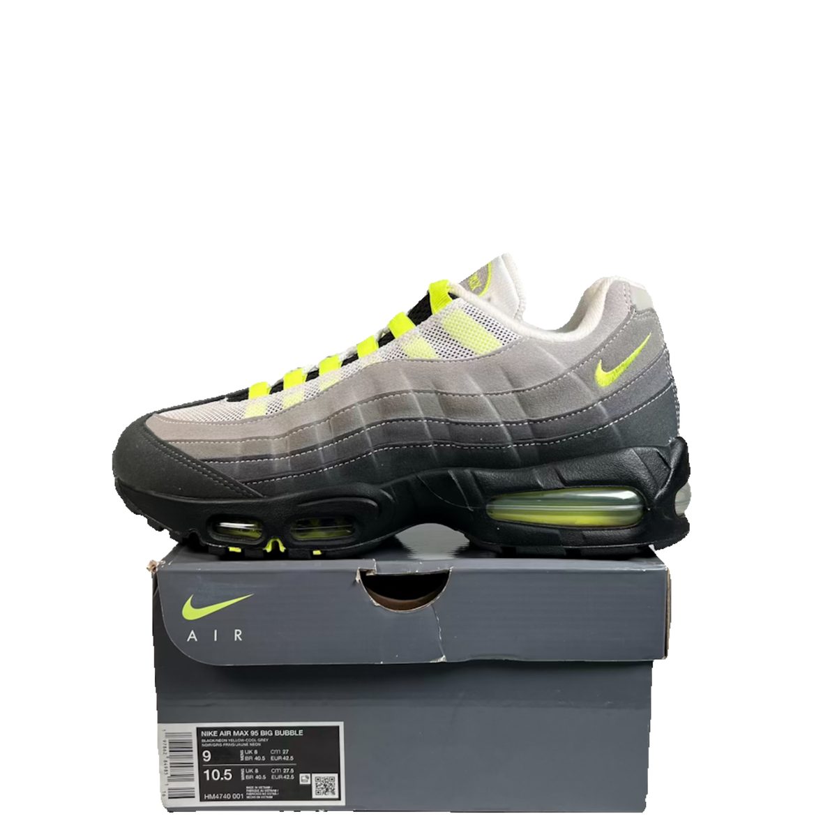Nike Air Max 95 Big Bubble Neon (2025) Size 9 USED s23490