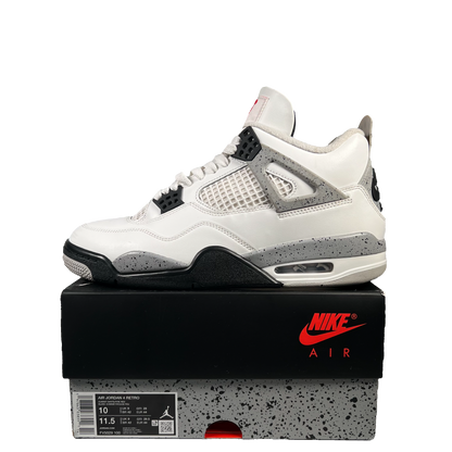 Jordan 4 White Cement (2025) Size 10 USED s19688
