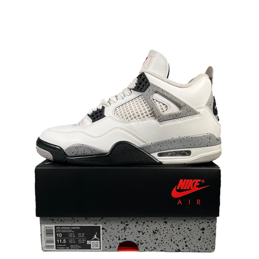 Jordan 4 White Cement (2025) Size 10 USED s19688