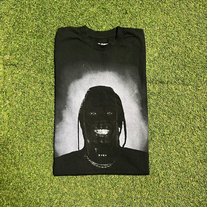 Travis Scott Utopia "I Know" Portrait Black Tee Size Medium USED x13485