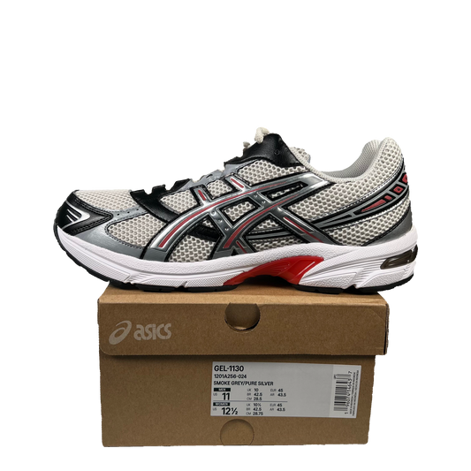 Asics Gel-1130 Smoke Grey Pure Silver Red (2025) Size 11 NEW s18314