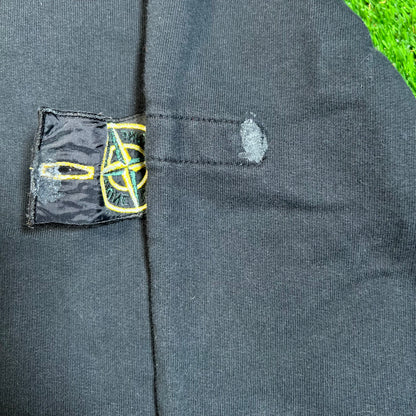 Stone Island Armband Logo Black Hoodie Size XL USED x16865