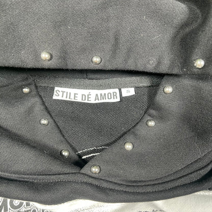 Stile De Amor Virgil Black Hoodie Size Small USED x14835