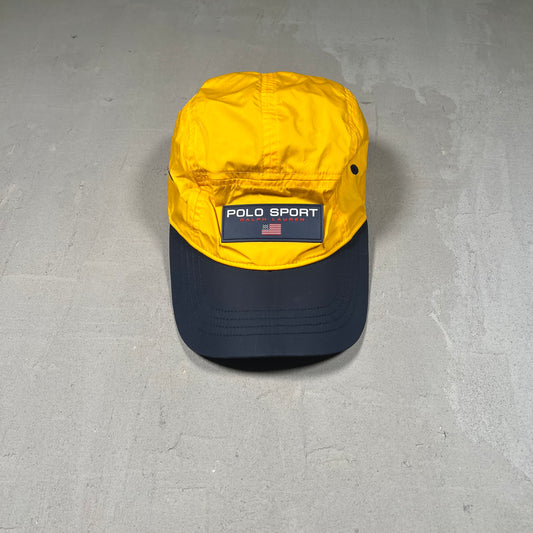 Polo Sport Ralph Lauren Yellow/Navy Hat USED v18993