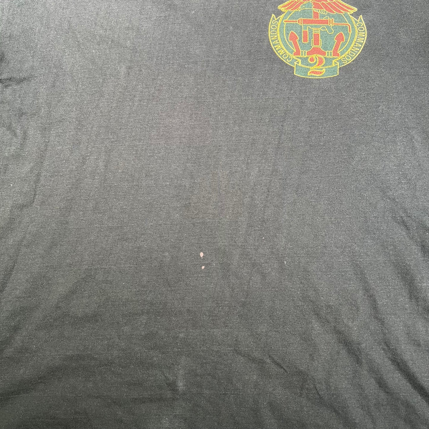 1990s Commandos 2 Black Tee Size Large USED v17757