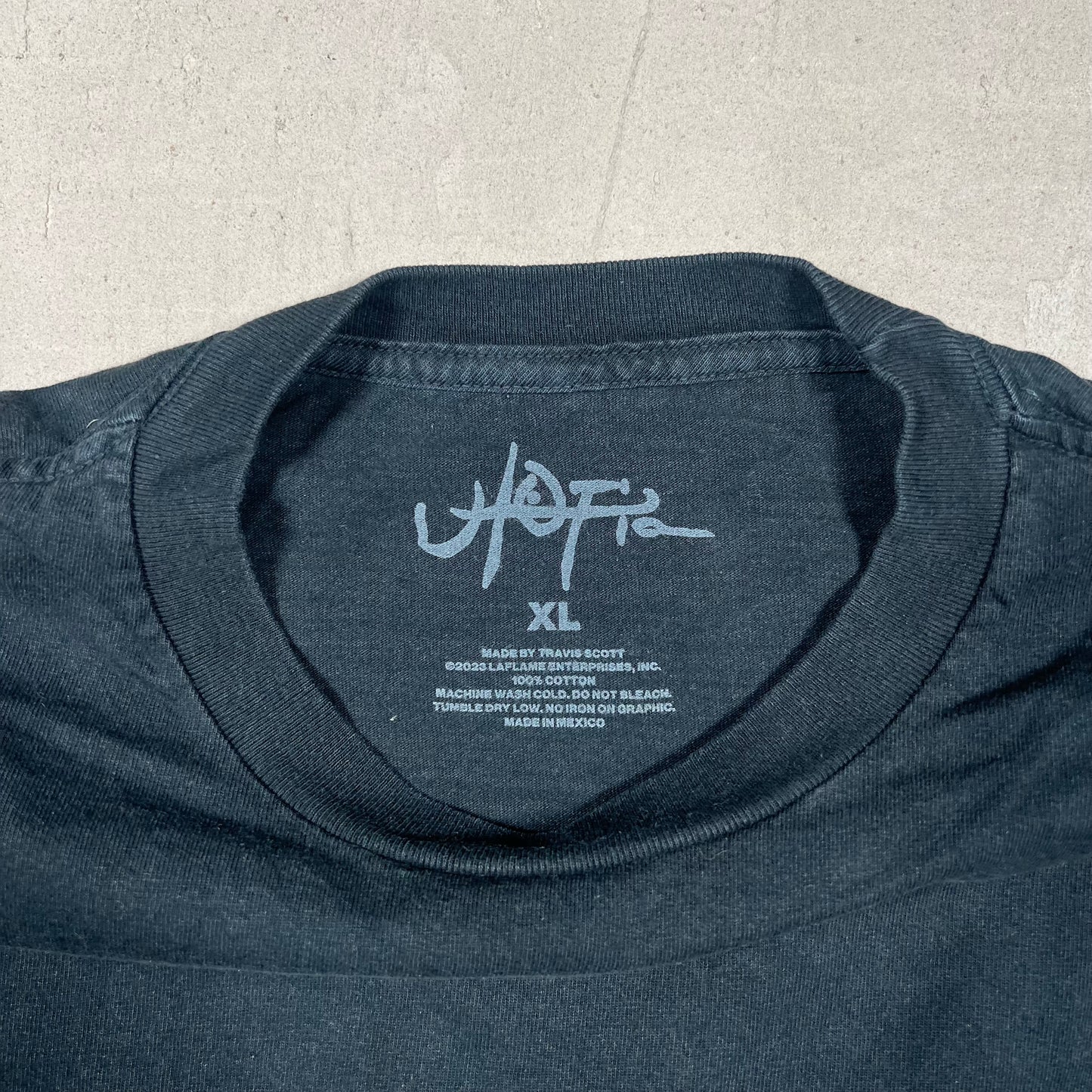 Travis Scott Utopia "Roofshaker" Black Tee Size XL USED x17353