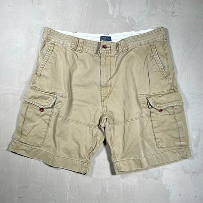 Polo Ralph Lauren Dark Kahki Cargo Shorts Size 42 USED v20254
