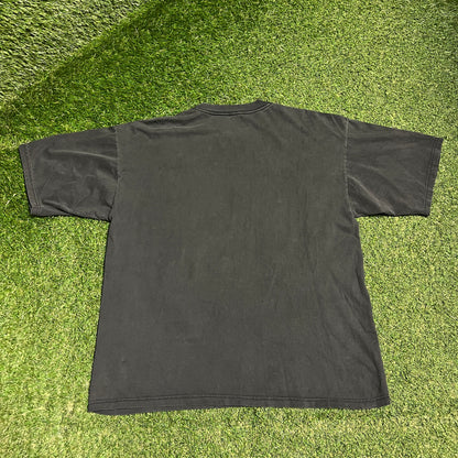 1990s Red Dwarf Makes You Think Black Tee Size Large USED v16423