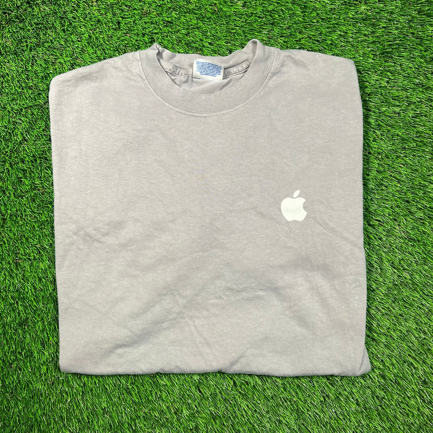 Y2K Apple "Switch Here" Grey Tee Size XL USED v18644