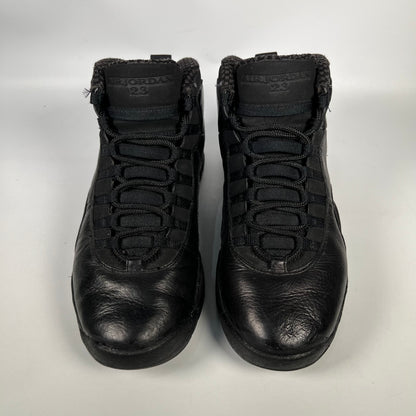 Jordan 10 Blackout (2005) Size 8.5 USED (WEAR AT OWN RISK) s18235