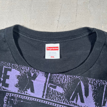 Supreme Collage Purple/Black Tee Size XXL USED x17404