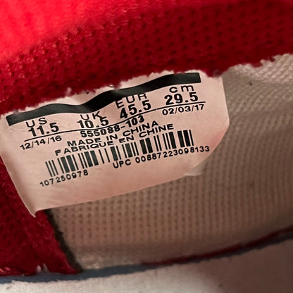 Jordan 1 High Metallic Red (2017) Size 11.5 USED s18599