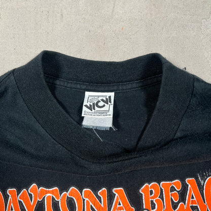 2000 Daytona Beach Bike Week First of The Century Black Tee Size Medium USED v19258
