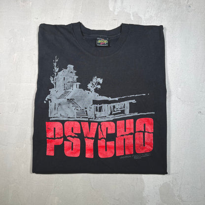1990s Psycho Universal Studios Florida Promo Black Tee Size XL USED v18932