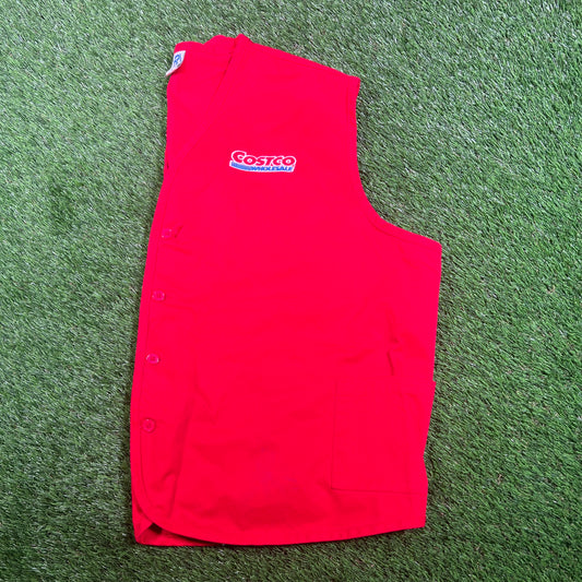 Costco Wholesale Employee Red Vest Size XXL USED v17869