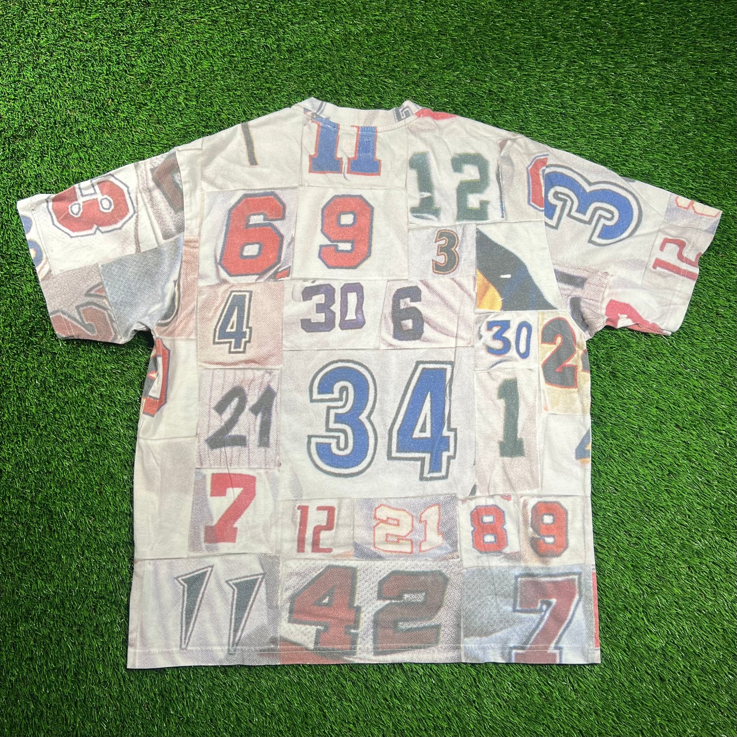 Supreme Jersey Collage Tee White (2023) Size Medium USED x16460