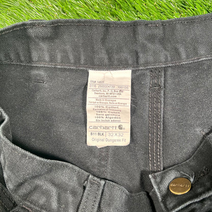 Y2K Carhartt Workwear Black Pants Size 32x32 USED v18102