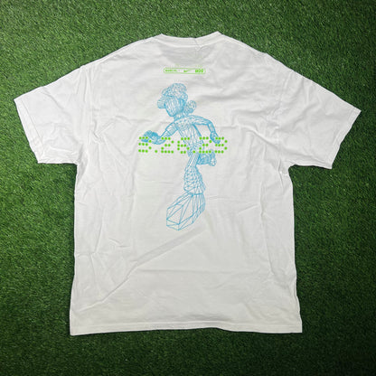 Nike Air Max Innovotion Rewred By Air White Tee Size XL USED v17533