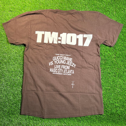 Travis Scott Cactus Jack For Verzuz TM:1017 Brown Tee Size Medium NEW x16919