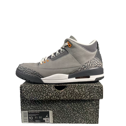 Jordan 3 Cool Grey (2021) Size 10 USED s23760