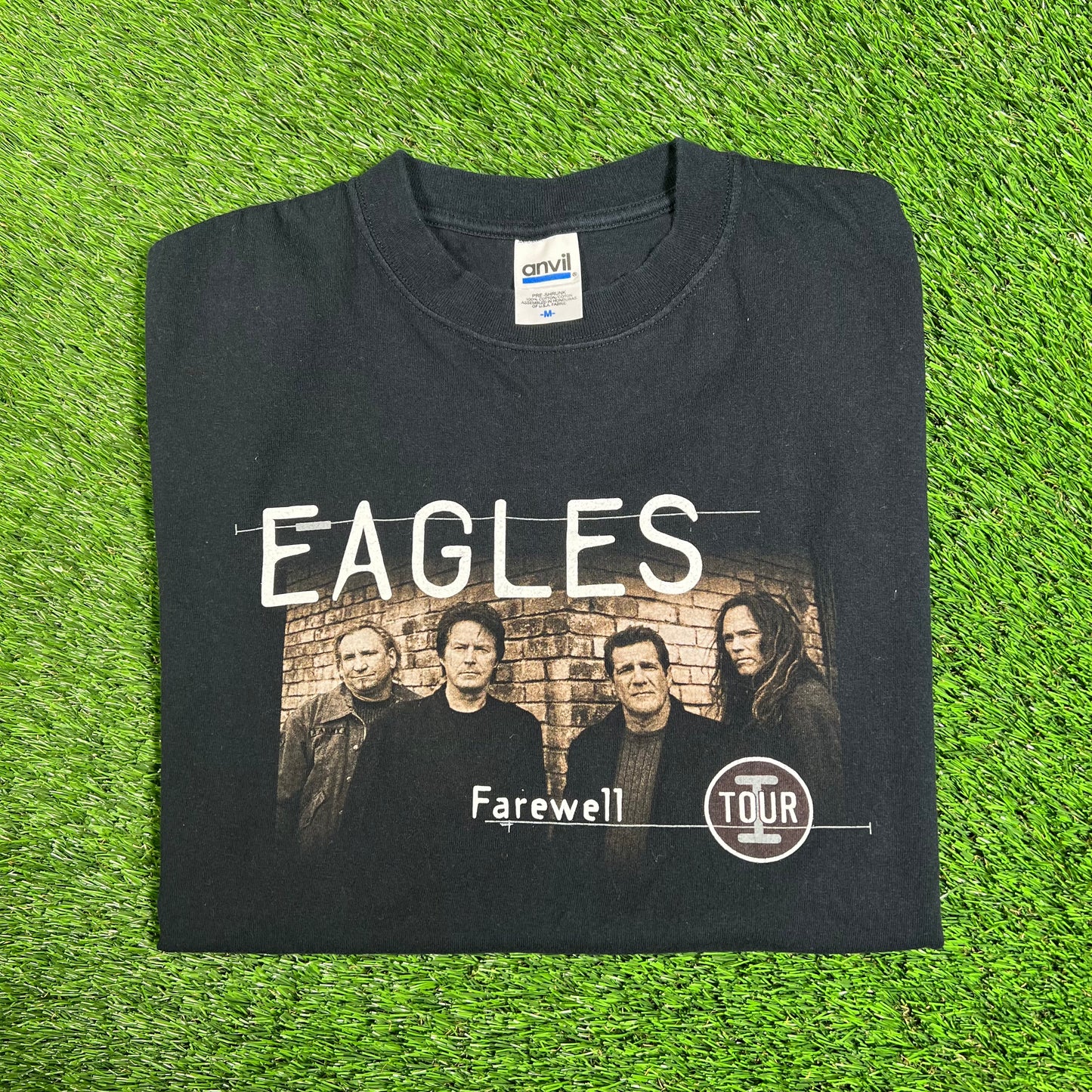 2005 Eagles Farewell Tour Black Tee Size Medium USED v18124