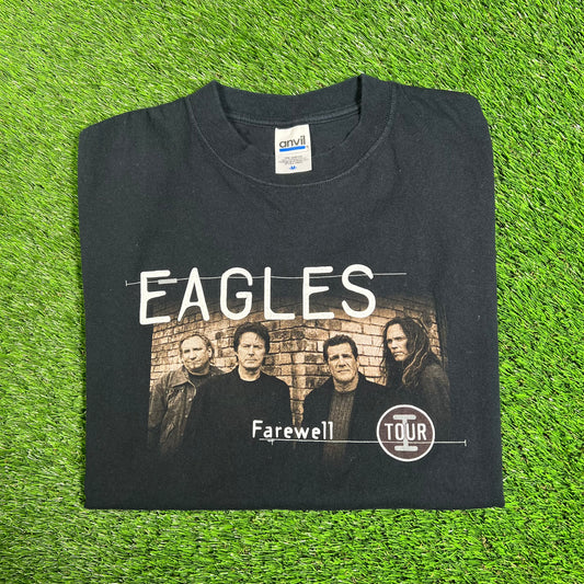 2005 Eagles Farewell Tour Black Tee Size Medium USED v18124